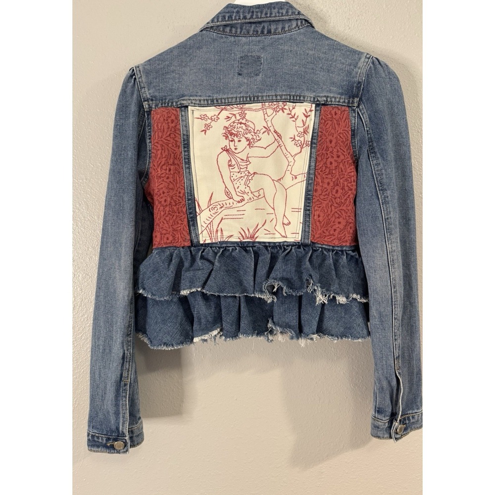 Upcycled Denim Jacket  Women - Picture 7 of 9